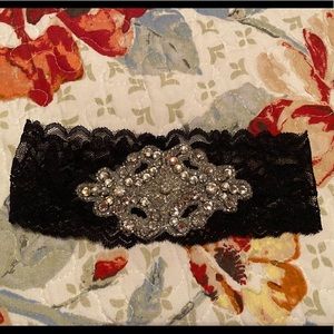Black Lacey, sparkly Garter